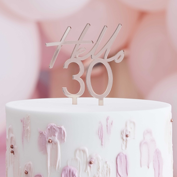 Cake Topper - Hello 30